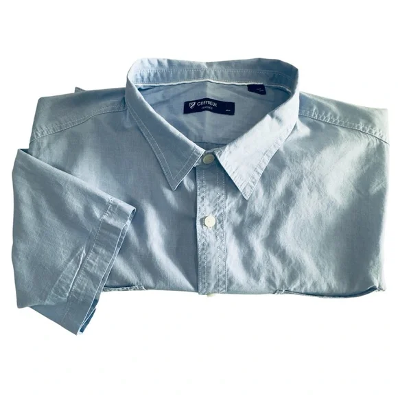 Daniel Cremieux Classics Light Blue Short Sleeve Button Up Shirt - Picture 2 of 4